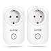Produktbild WiFi-Smart-Stecker von AGPtEK, der drahtlose intelligente Steckdose mit EU-Stecker, fernbedienung mittels kostenfreier Anwendung für iOS/Android mit Timing-Funktion, einfache Installation, kompatibel mit Amazon Alexa Echo (2er Pack )