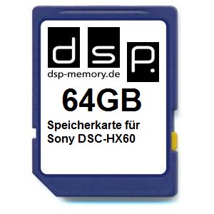 64GB Speicherkarte für Sony DSC-HX60