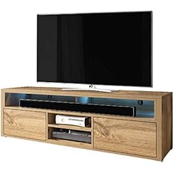 Selsey Meuble télé, Chêne Wotan, 137 x 33 x 42,5