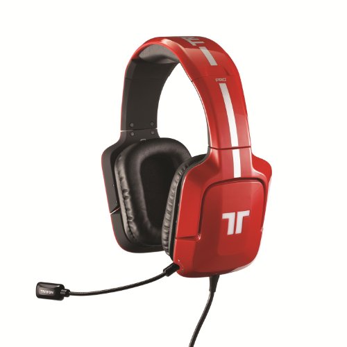 TRITTON Pro+ Casque Gaming 5.1 pour PC (Windows 7/Vista/XP) et MAC - Rouge