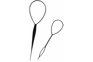 Sularpek Laccio Fermacapelli, 2 pcs Strumento per Treccia per La Coda, Accessori per Acconciature per La Coda, Francese Twister per Capelli per Trecce Semplici ed Eleganti (Nero)