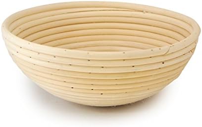 25cm Bread Basket, Round, 9", Traditional sourdough Style, Bread Dough Proofing Rising Rattan Basket, Artisanal Bread by TRENDINGTEMPLE