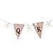 Produktbild LUOEM QK Buchstaben Bunting Banner Wimpel Sackleinen Banner Hängende Girlande Geburtstagsparty Dekoration 1,2 mt