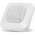 Quick Sense (QS-PR02), PIR Infrared Motion Sensor Indoor 360° 10 m Range 230 V Surface-Mounted Motion Sensor LED Suitable White