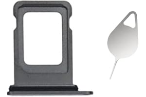 Snailcanfly Nano Dual SIM Kartenfach Slot Halter Adapter Ersatz für iPhone 13 Pro A2638 A2483 6.1inch / 13 Pro Max A2643 A2484 6.7inch Mit Pin Graphite Black