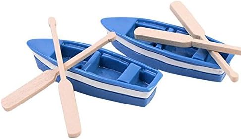 1Pcs boat and 2pcs oar/doll house//miniatures/lovely cute/fairy garden gnome