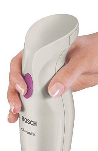 Bosch MSM2410P Stabmixer, 400 W, Edelstahl-Mixfuß, Meß-Mixbecher, mineral grau / wild purple - 7