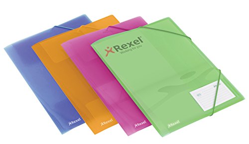 Rexel Ice Eckspanner (DIN A4, 4 Stück) farbig sortiert
