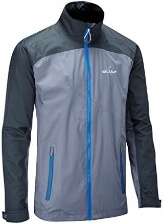 Stuburt 2016 Vapour Full Zip Thermal Mens Waterproof Golf Jacket Magnetic Blue Small