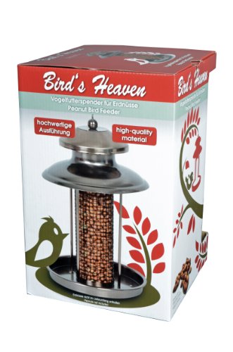Vogelfutterspender Vogelfutterhaus aus Metall Bird´s Heaven Vogelhaus für Nüsse Vogelfutter