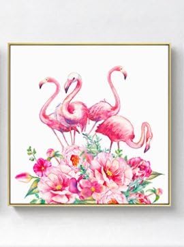 Patait The Magnificent Rainforest Nordic Style Decorative Painting Paintings Of Tropical Plants And Flowers To The Flamingo Wall Mural Parrot,43*43,34Mm Thickness,G - A Lush Jungle,Collection Of Goods