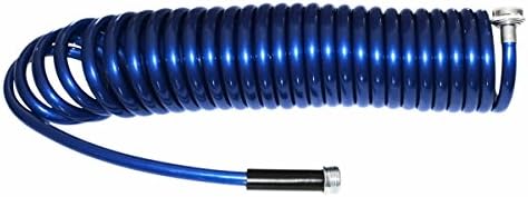 Plastair SpringHose PUWE625B93-AMZ Light EVA Lead Free Drinking Water Safe Recoil Garden Hose, Blue, 3/8-Inch by 25-Foot