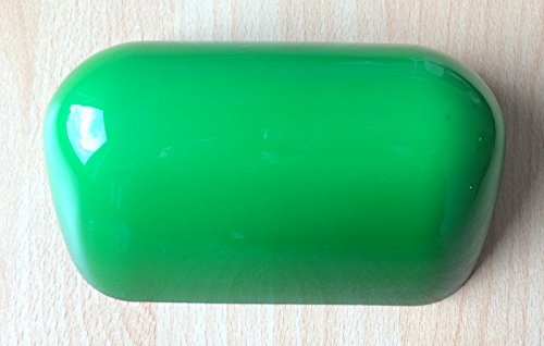 Lampenglas für Banker Lampe 15 cm, Ersatzschirm , Bankers-Glas ,Schirm ,Glas ,Glasschirm , Lampenschirm ,Ersatzglas für Bauhaus Stil ,Landhaus Tischlampe Leuchte in grün - 3