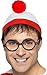 Produktbild Fancy Me Herren Wheres Wally Waldo Offiziell Lizenziert Hut Brille Tv Film Welttag des Buches-Tage-Woche Kostüm Kleid Outfit Satz