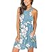 Produktbild Yvelands Damen Beach Tank Kleid Sommer lässig ärmelloses Party T-Shirt Cover Minirock(Blau1,L)