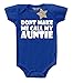 Don't Make Me Call My Auntie Print Royal Blue & White 0 - 3 Months