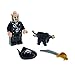 Produktbild 1 x Lego System Figur Mann Pirat Fluch der Karibik Pirates of the Caribbean Blackbeard Torso schwarz mit Bart Hut Schwert 95350c01 poc007