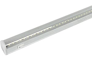 AOMEX Lampe sous meuble de cuisine, 30 cm, 8 W, lumière blanche naturelle, 4000 K, 800 lumens, barre LED pour cuisine, salle de bains, armoire, miroir IP20 (naturel-4000 K, 1 paire)