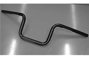 GZM Guidon moto Apehanger noir super mini H-D Harley Davidson diamètre 1" 25 mm Bober sport Dyna Softail 883 Custom 1200 Iron Nightster Roadster Forty Eight Super Low