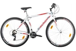 Multibrand Distribution Probike Pro 29 Pouces VTT 21 Vitesses, Hommes, Femmes adaptés de 175-190 cm (Blanc Rouge Mat)