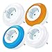 Produktbild TIMESETL 4Pack LED Nachtlicht Steckdose Nachtlampe - Nachtlampe Kind mit Integriertem Helligkeitssensor [3Farben wählbar weiß/Blau/Orange] Energieeinsparung Kindersicherung