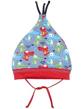 maximo Jungen Mütze Zipfelmütze, Bindeband Mehrfarbig (Denim-Krokodile-Rot 60), 51