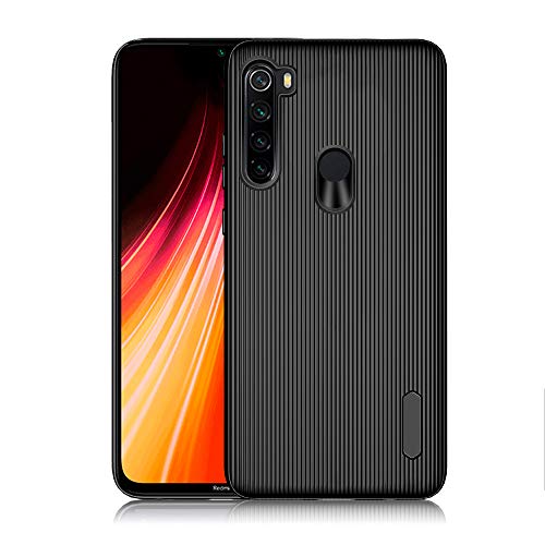 A-VIDET Hülle für Xiaomi Redmi Note 8,Ultradünnes Silikon Mattierte Softschale Rundumschutz Anti-Fall Anti-Fingerabdruck Gehäuse Einfache Rückenschutzhülle für Xiaomi Redmi Note 8 (Schwarz)