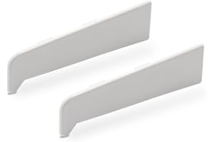TRULY PVC LIMITED 150mm Profile 22 Window Sill End Caps (10 Pairs) - White
