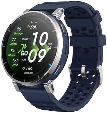 Amazfit Active 3 Premium 45mm Smartwatch GPS Running, AMOLED 1,32” Vetro Zaffiro, Batteria 12gg, 4GB, NFC, Mappe Offline, 170+ sport, 5 ATM, Cardiofrequenzimetro e Fitness Tracker per Android e iPhone