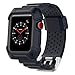 Produktbild BZLine® Armband für Apple Watch iWatch Serie 3/2/1, Weiches Silikon Sport Ersatzarmband Uhrenarmband verstellbares Armband für iWatch Apple Watch Series 1/2/3 (Marine, 38 MM)