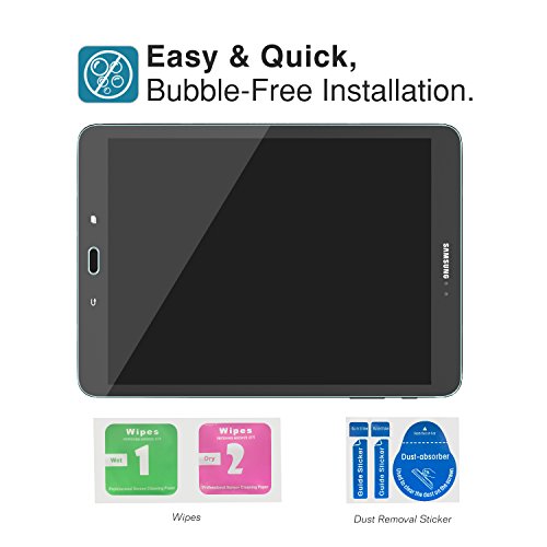 Samsung Galaxy Tab S3/Tab S2 9.7 Folie – MoKo Klar HD 9H Panzerglas Hartglas Displayschutzfolie Glas Displayschutz Display Schutzfolie Glasfolie Screen Protector für Samsung Tab S3 9.7 Zoll 2017, Tab S2 9.7 Zoll Tablet, Transparent - 7