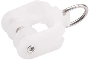 MroMax 30 Pcs Curtain Track Rollers Plastic Twin Wheeled Carriers Drapery Rail Sliding Glider for Windows Shower Curtain Tracks 9mm Diameter