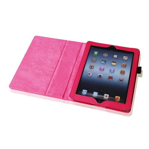 Fintie iPad 2 / 3 / 4 Hülle Case – Folio Slim Fit Kunstleder Schutzhülle Cover Tasche Etui mit Auto Schlaf / Wach Funktion für Apple iPad 2 / iPad 3 / iPad 4, Magenta - 9