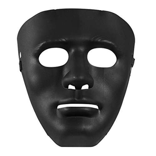 Schwarze Anonymous Maske Vendetta Venezianische Maskerade Phantommaske Gesichtsmaske Theatermaske Geist Anonymousmaske Theater Phantom Geistermaske Halloween - 2