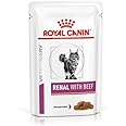Royal Canin Renal Veterinary Health Nutrition Cat Food Wet Beef 48 x 85g pouches