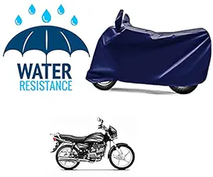 RONISH Water Proof Navy Blue Two Wheeler Cover for Hero Splendor Plus