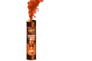 SPARKLERS CLUB Fumigène a Main 1 MINUTE couleur Orange - Allumage Frottoir, durée 60 secondes, fumigene couleur à tenir en Main - fumigene a main - Catégorie F1 - LIVRAISON 24/48H