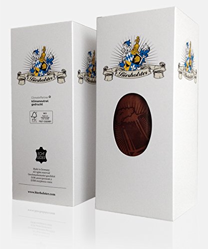 Bierholster „Hopfen & Malz“ – Das Original aus echtem Leder – Bier Holster Bierhalter - 3