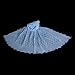 The Wool Company Baby Blue Cotton Christening Shawl