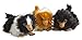 Produktbild Noble Collection - Komplet Set 3 Plüsch Mini Baby NIFFLER 15cm - Phantastische Tierwesen Grindelwalds Verbrechen - Plush offiziell Warner BROS