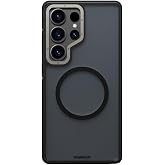 Galaxy S25 Ultra i&ccedil;in Magsafe İle Uyumlu Kılıf Uyumlu Youngkit Rock Sand Serisi Kapak Siyah