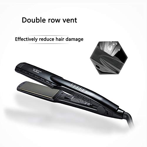 Ceramic Hair Straightener Dual Voltage Hair Styler Advanced Ceramic Styler with Adjustable Temp LCD Display Auto Shut Off Instant Heat Up