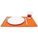 Produktbild Filzuntersetzer Platzset Platzmatte Tischuntersetzer Glasuntersetzer Tischschoner Filz Untersetzer abgerundet eckig quadratisch ca. 45 x 30 cm für Hochzeit und zur Dekoration (1 Stück - 45 x 30 cm, 16 orange)
