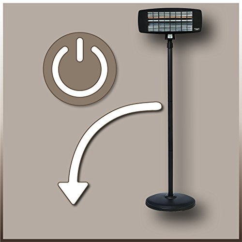 Einhell Infrarot Heizstrahler IHS 2000/1 (2000 Watt, 3 Leistungsstufen, Zugschalter, verstellbar bis 186 cm, geräuschlos) - 5