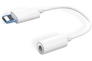 CARPHONE WAREHOUSE [Certificato Apple MFi] Adattatore per cuffie per iPhone AUX Audio Dongle Convertitore per cuffie da Lightning a jack da 3,5 mm Cavo Splitter Compatibile con iPhone 12/13/14/14 Plus/11/7/7P/8/8P/X/XS