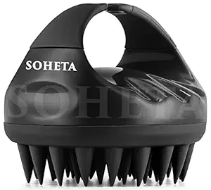 Soheta Hair Scalp Massager Shampoo Brush with Soft Silicone Bristles for Anti Dandruff, Exfoliating with Scalp Care Manual Head Massager