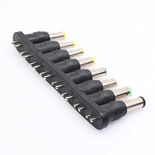 Demiawaking 8 Stück x Universal Netzteil adapter AC DC Stecker für Laptop Notebook, Netzeiladapter geeignet für meiste Elektrogeräte - 5
