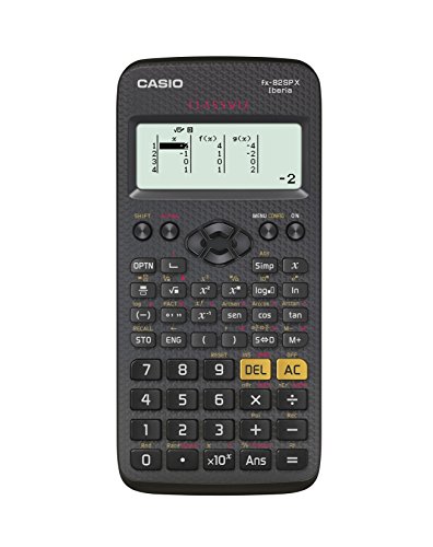 CASIO FX82SPXCalculadora científica, recomendada para el curriculum español, 294 funciones, color gris