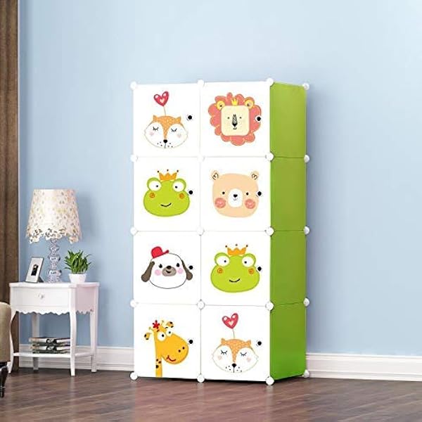 BucketList® Baby Wardrobe Door Plastic Sheet Kids Wardrobe Storage Rack Closest Organizer for Clothes Kids Furniture Living R