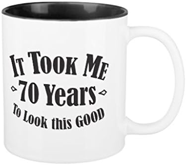 Unique Christmas Present Idea for Men and Women 70th It Took Me 70 Seventy Years to Look This Good Coffee Mug Gifts for Papa Husband Birthday Gifts Dad Christmas Gifts Sarcasm Mug Cup Both Sides 11oz